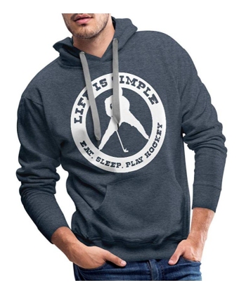 Sweatshirt à capuche Eat Sle	ep Play Hockey – Vêtements hockey sur glace