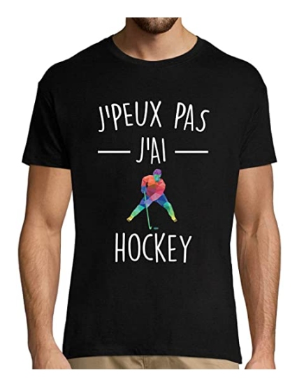 T-shirt homme Je peux pas j'ai hockey – Vêtements hockey sur glace