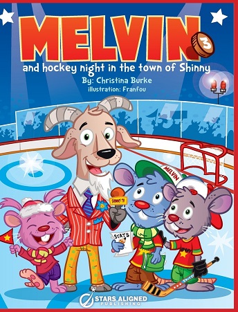 Melvin and Hockey Night in the Town of Shinny — Livres jeunesse hockey sur glace