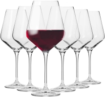 Grands verres à vin rouge pour table de Noël – Idées de décoration pour table de Noël
